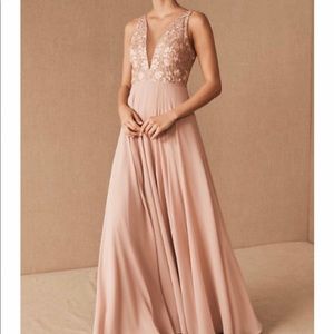 Size 10 Jenny Yoo dress. Color: whipped apricot